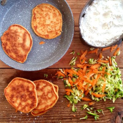 Pancakes salati alle verdure